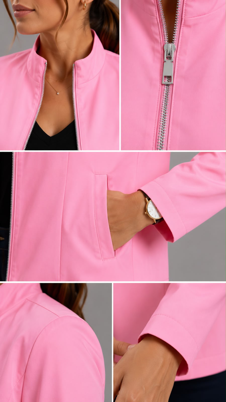 CHAQUETA URBAN ROSADA REF S1222