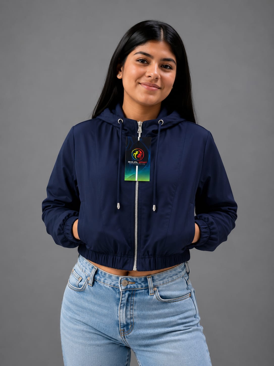 CHAQUETA CROP TOP CAPOTA REF S0602