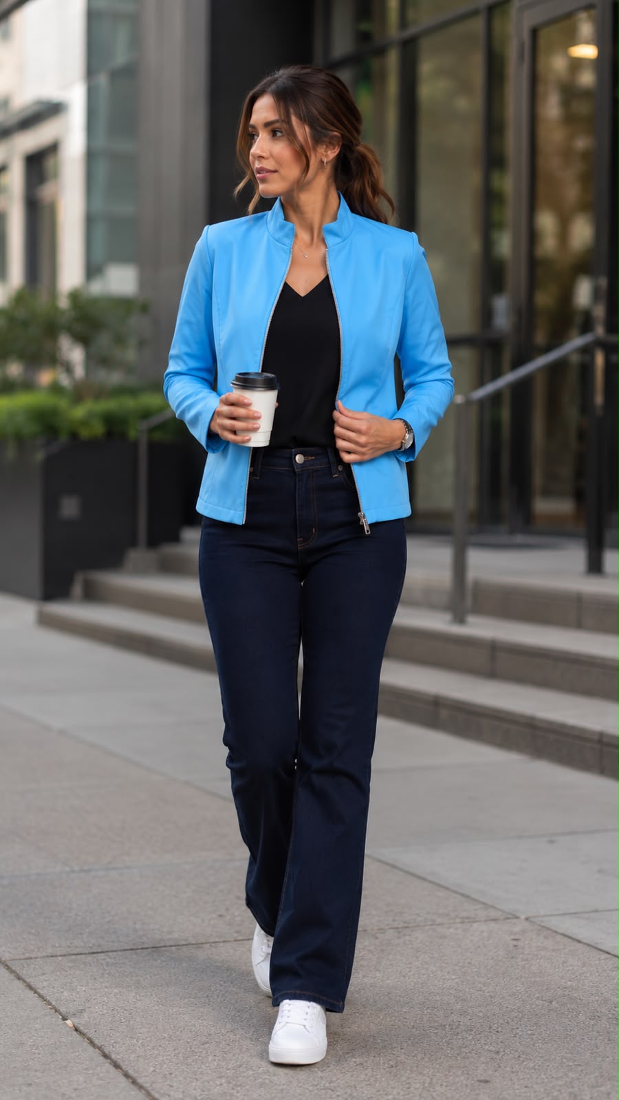 CHAQUETA URBAN CELESTE REF S1227