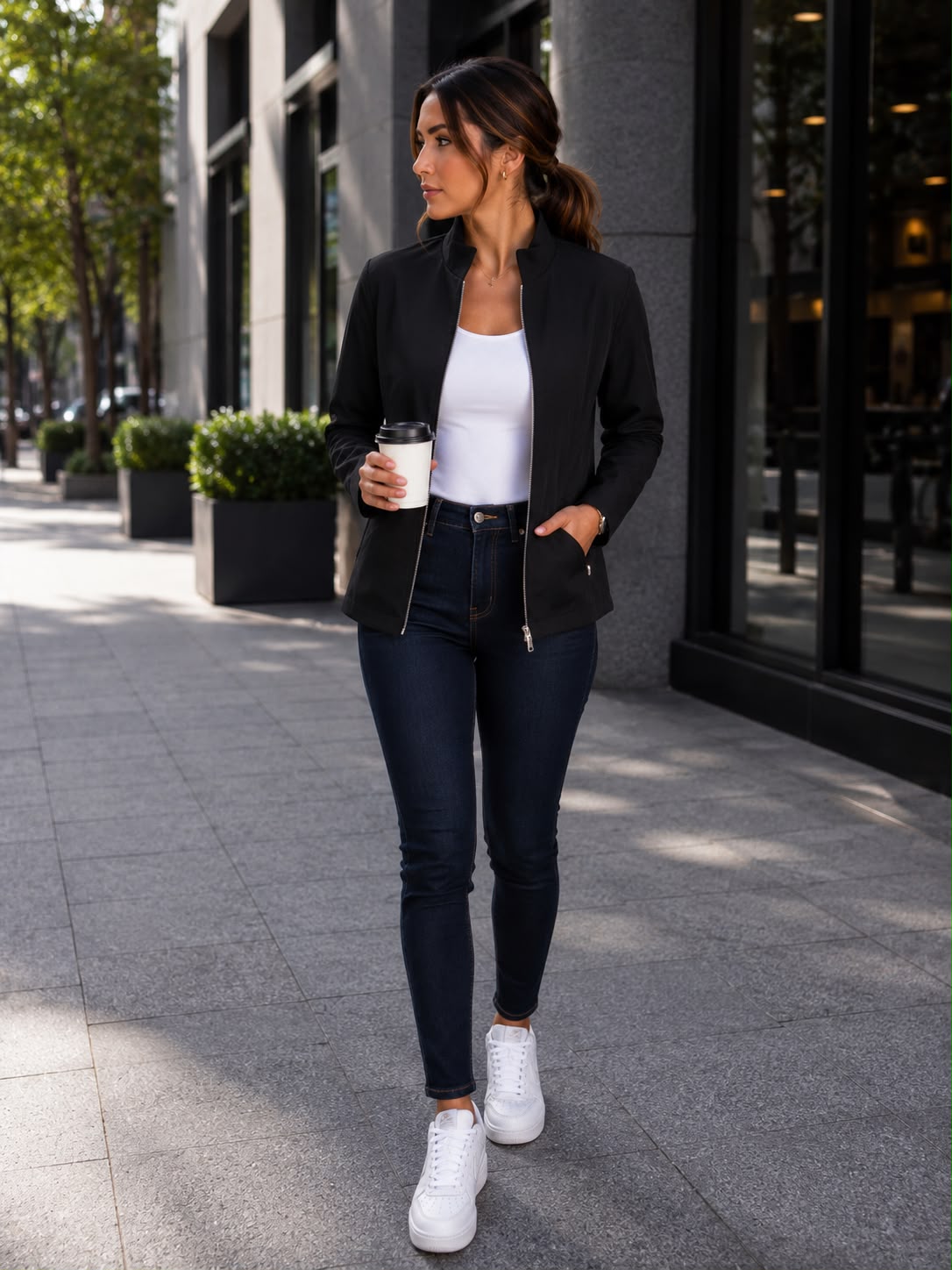 CHAQUETA URBAN NEGRA  REF S1205