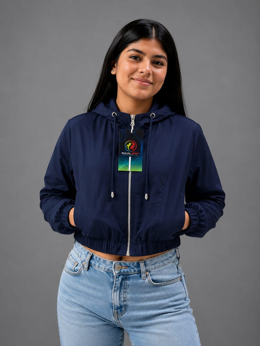 CHAQUETA CROP TOP CAPOTA REF S0602