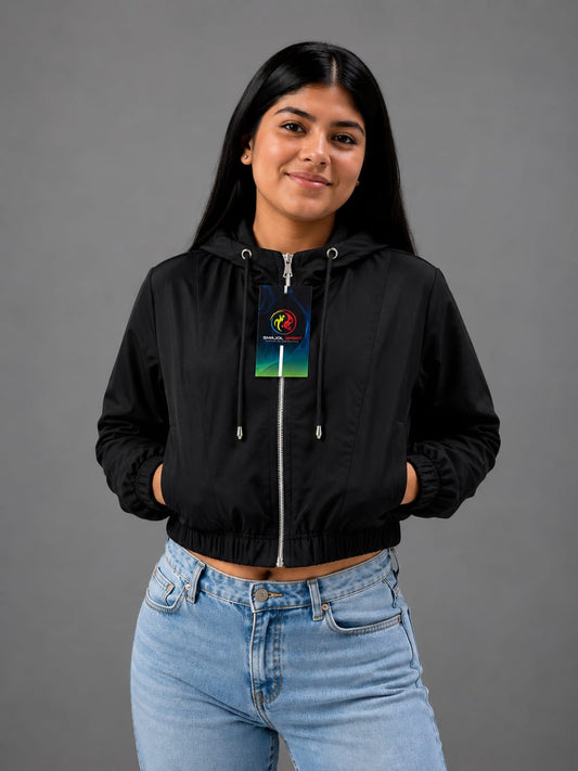 CHAQUETA CROP TOP CAPOTA REF S0605